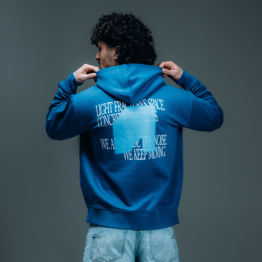 022. Hoodie A Royal Blue oversized fit