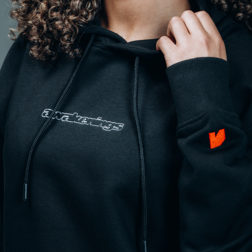 021. Hoodie Round Serie A black oversized fit