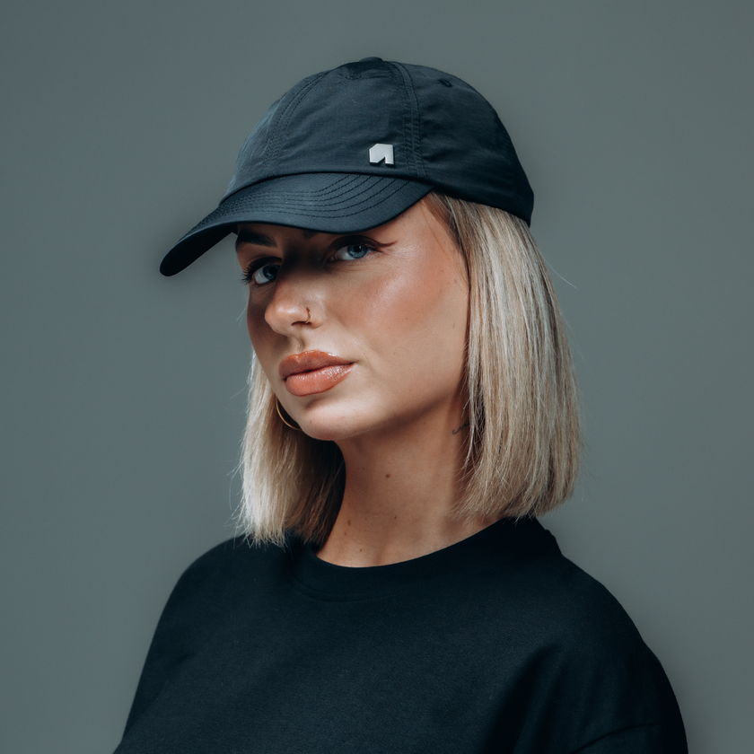 056. Dad Cap Technical black
