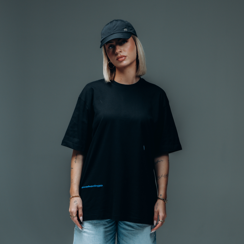 005. T-shirt Blue Round Serie oversized fit