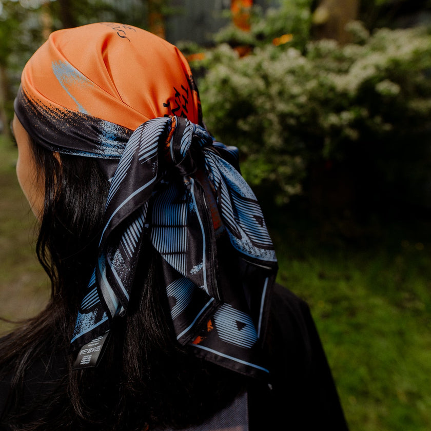 066. Bandana Theme purple/orange black