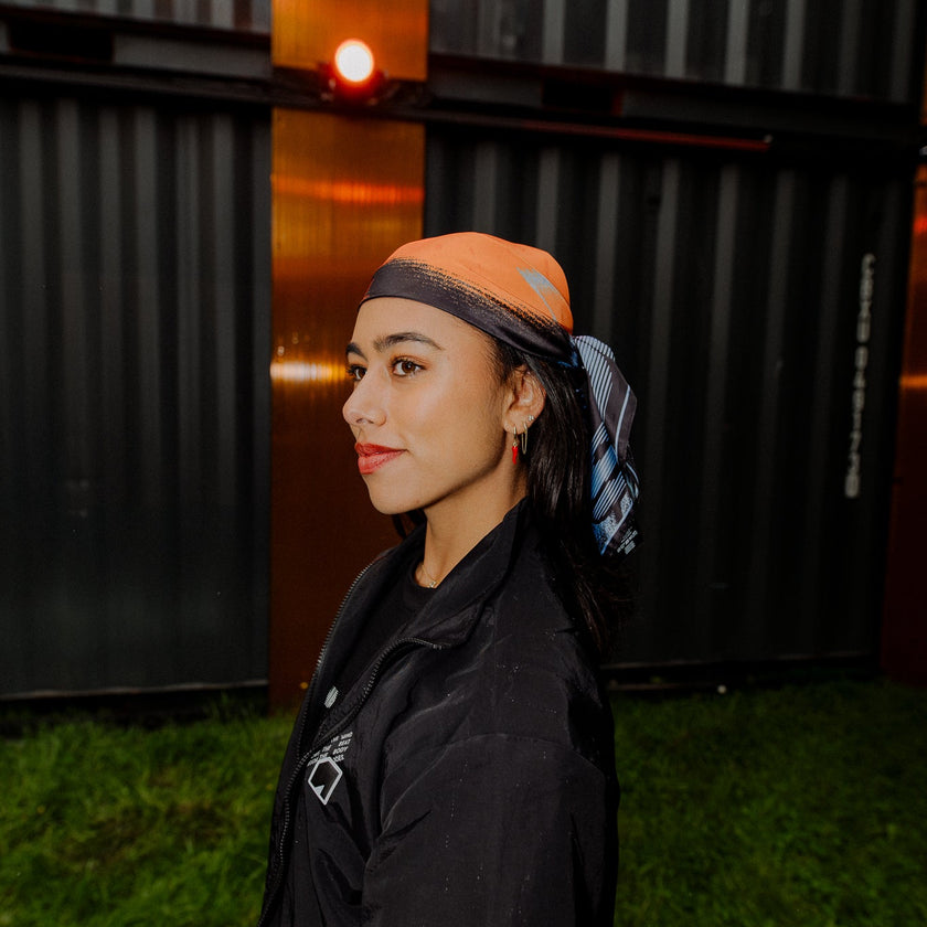066. Bandana Theme purple/orange black