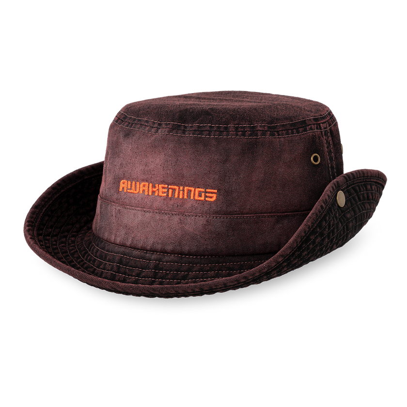 073. Safari Hat washed black