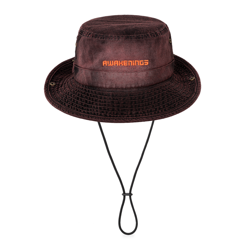 073. Safari Hat washed black