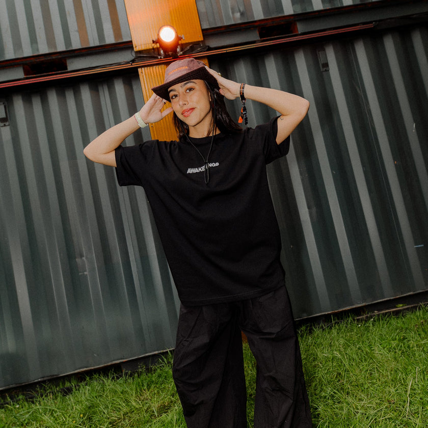 009. T-shirt Ice Cream Black oversized fit