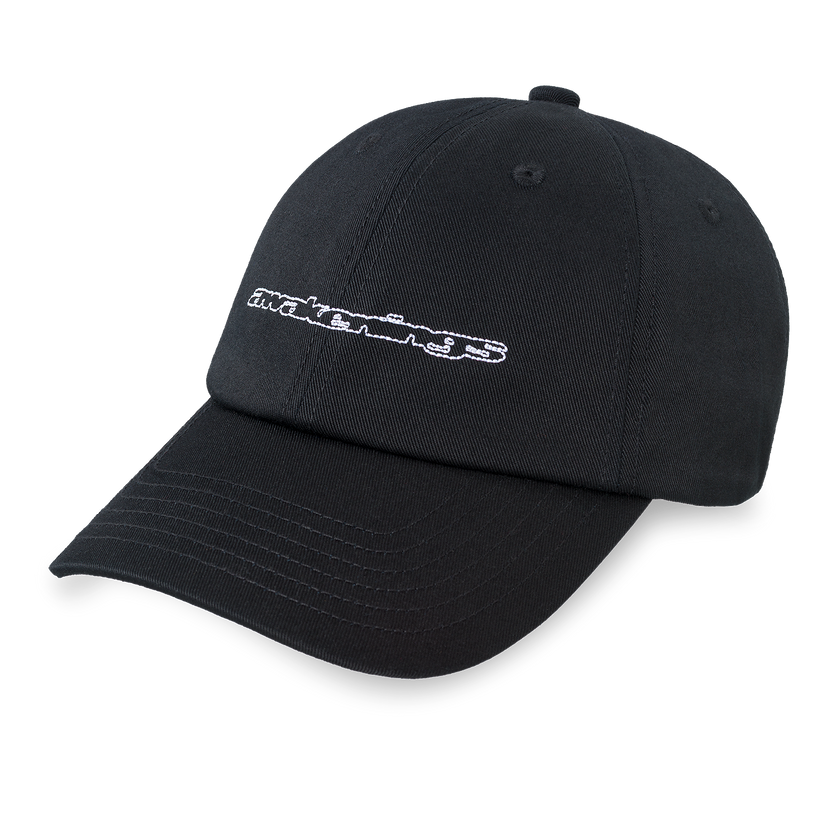 054. Dad Cap Outline black