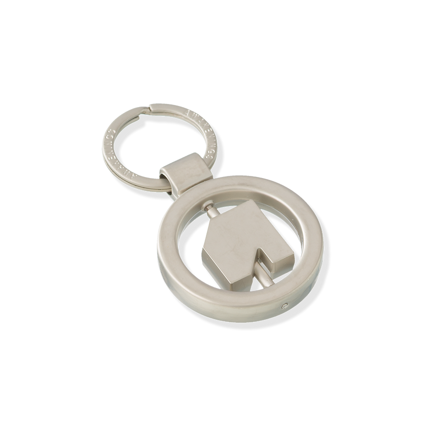 065. Keychain Round A silver