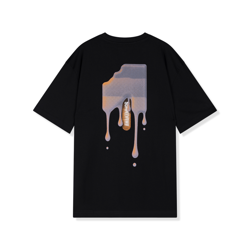 009. T-shirt Ice Cream Black oversized fit