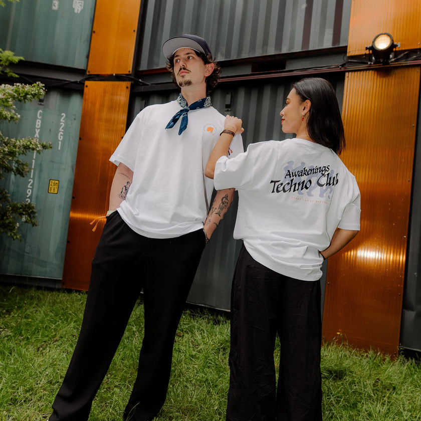 010. T-shirt Running Men White oversized fit