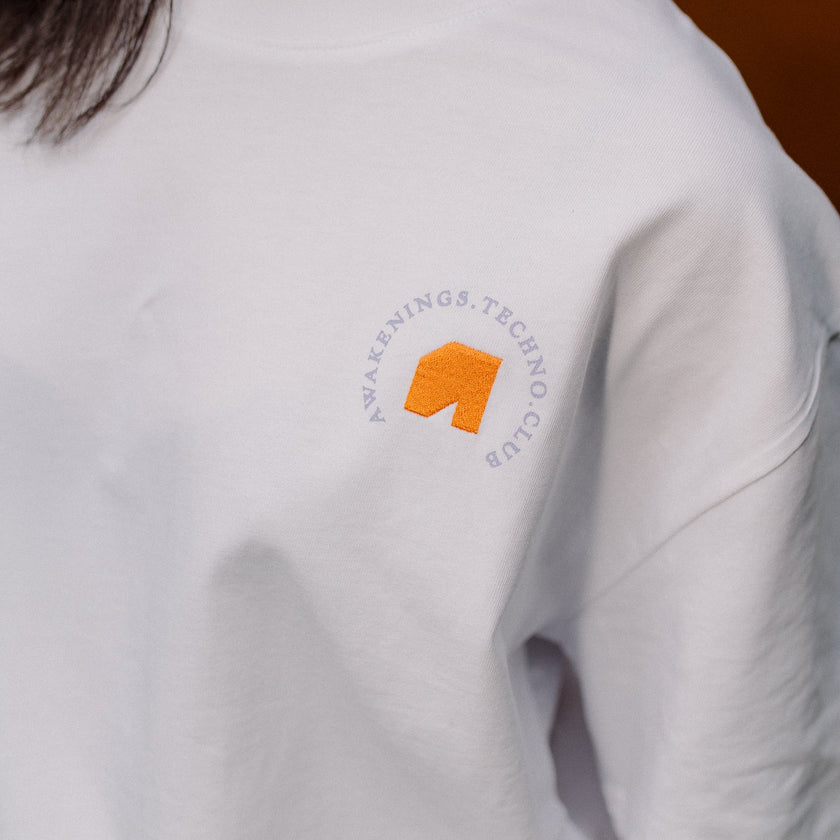 010. T-shirt Running Men White oversized fit