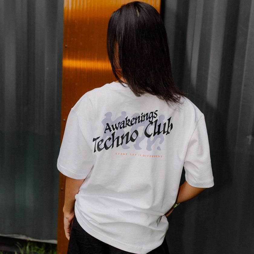 010. T-shirt Running Men White oversized fit