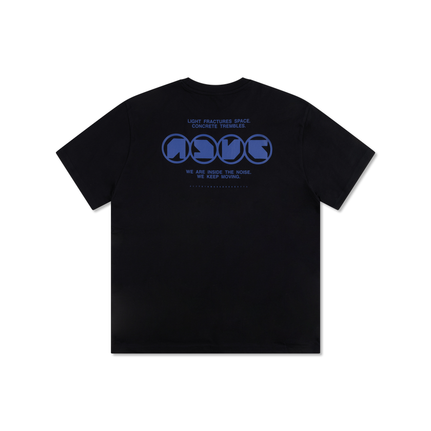 005. T-shirt Blue Round Serie oversized fit