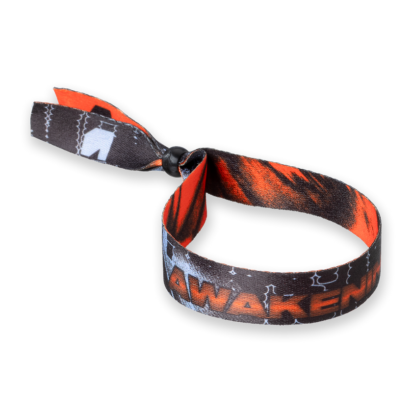 069. Woven Bracelet Theme purple/orange black